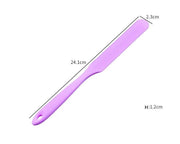 Mixing Spatulas Silicone Mould Reinforced Extended Cream Cake Mixing Scraper - BPA Free, Food Grade Material by Resin Art NZ