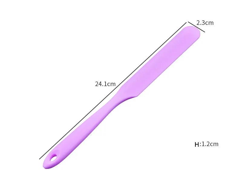 Mixing Spatulas Silicone Mould Reinforced Extended Cream Cake Mixing Scraper - BPA Free, Food Grade Material by Resin Art NZ