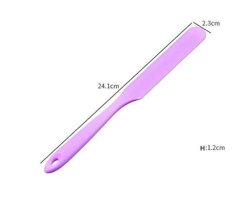 Mixing Spatulas Silicone Mould Reinforced Extended Cream Cake Mixing Scraper - BPA Free, Food Grade Material by Resin Art NZ