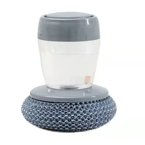 Kitchen Soap Dispensing Pot Cleaning Brush by salelink.co.nz