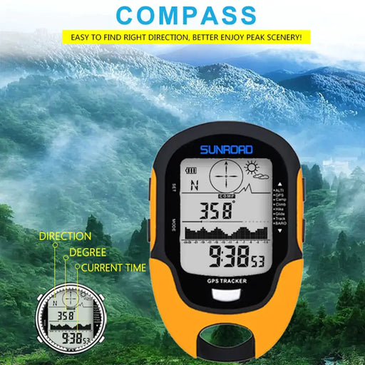 SUNROAD Handheld GPS Outdoor Altimeter and Compass by Mead's Supply & Equipment Outfitters limited