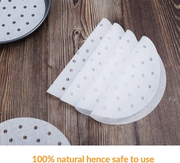 200PCS Air Fryer Liners Perforated Parchment Paper Round Non-stick by salelink.co.nz