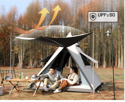Automatic Pyramid Double-Layer Outdoor Camping Tent DYLF29515 by ECOTREK