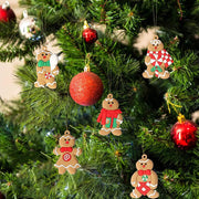 12PCS Christmas Tree Decorations Gingerbread Man Ornaments by salelink.co.nz