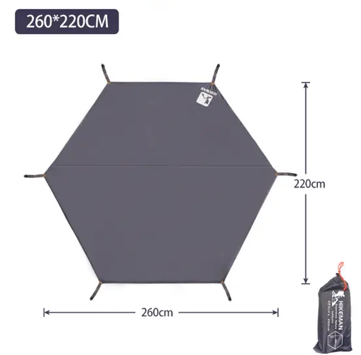 220x260cm Camping Tarp Tent Footprint Waterproof Mat Outdoor Groundsheet by salelink.co.nz