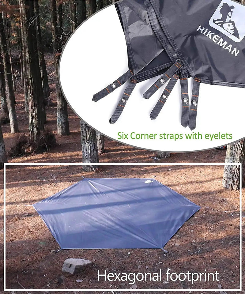 220x260cm Camping Tarp Tent Footprint Waterproof Mat Outdoor Groundsheet by salelink.co.nz