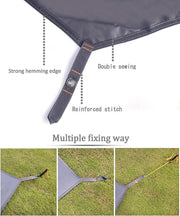 220x260cm Camping Tarp Tent Footprint Waterproof Mat Outdoor Groundsheet by salelink.co.nz