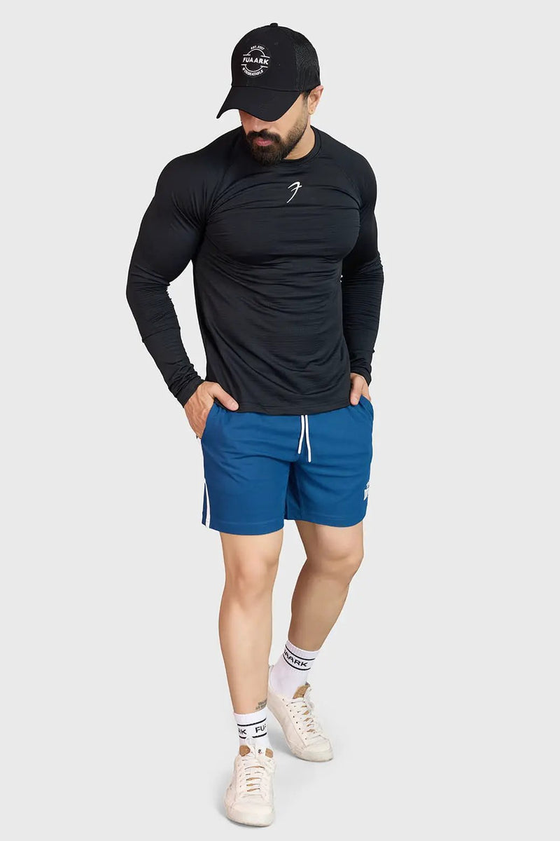 Grit Shorts Orion Blue by Fuaark Nz