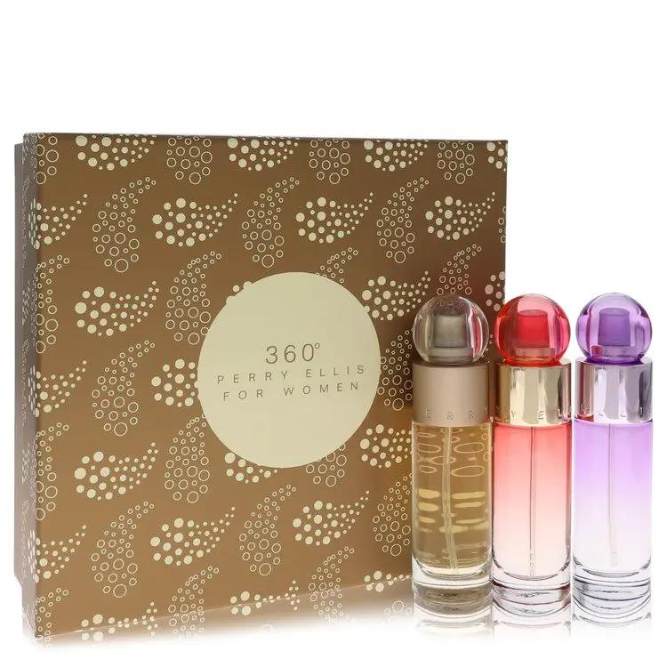 Perry Ellis 360 Gift Set - 1 oz Perry Ellis 360 EDT Spray + 1 oz Perry Ellis 360 Coral EDP Spray + 1 oz Perry Ellis by Perry Ellis -- by Brands HD