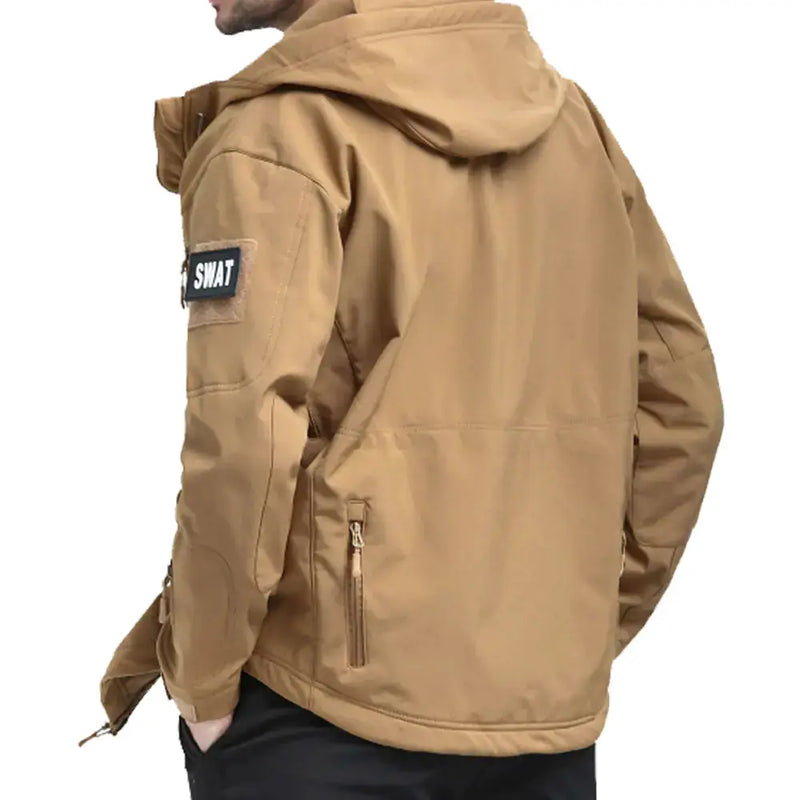 Men's Tactical Waterproof Shark Skin Jacket - Softshell Outdoor Jacket with Fleece Lining by Mead's Supply & Equipment Outfitters limited