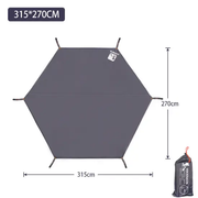 270x315cm Camping Tarp Tent Mat Outdoor Groundsheet by salelink.co.nz