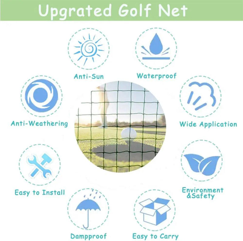 3x3M Golf Practice Net Golf Training Mesh Netting by salelink.co.nz