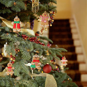 12PCS Christmas Tree Decorations Gingerbread Man Ornaments by salelink.co.nz
