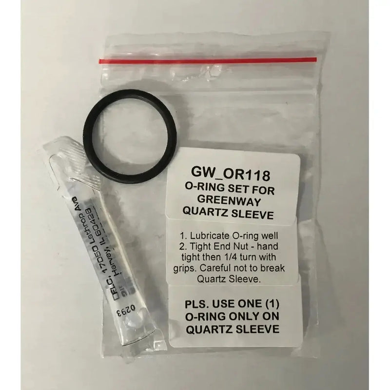 Replacement O-Ring Sets - For UV Quartz Sleeves - Greenway, Sterilight, Splenvue & Germicidal by Filtration Station NZ