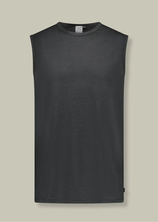 Men's Garage Tank Top - 100% Merino Wool, Slate Grey by Merino 365 NZ