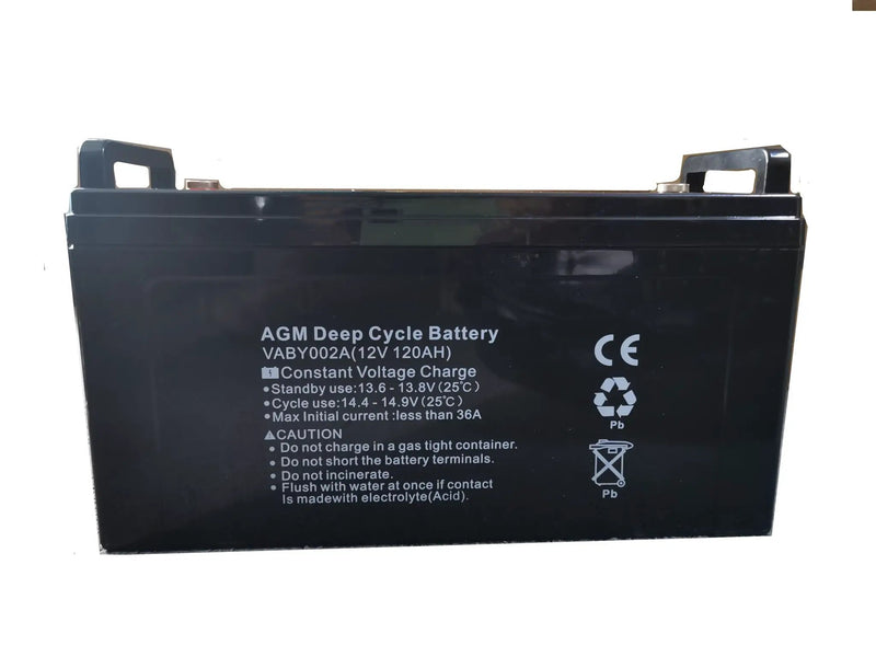 120AH AGM Battery 12V AMP Lead Acid SLA Deep Cycle Battery Dual Solar by salelink.co.nz