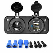 12V Car Cigarette Lighter Socket 2.1A Dual USB Charger Power Outlet by salelink.co.nz