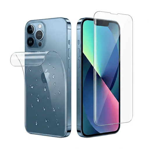 9eight5 Screen protector Hydrogel Screen Protector for iPhone 13 Pro (Screen & Back) Hydrogel Screen and Back Protector for iPhone 13 Pro