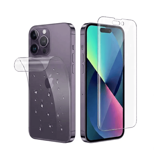 9eight5 Screen protector Hydrogel Screen Protector for iPhone 15 Pro (Screen & Back) Hydrogel Screen Protector For iPhone 15 Pro Front Back