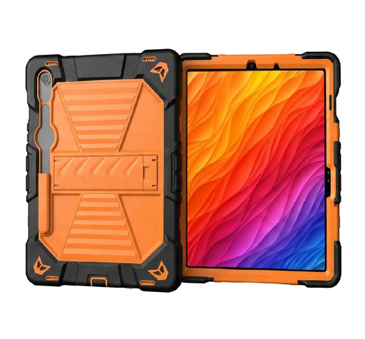 Samsung Galaxy Tab S9 FE Rugged Shockproof Case with Kickstand by techplus