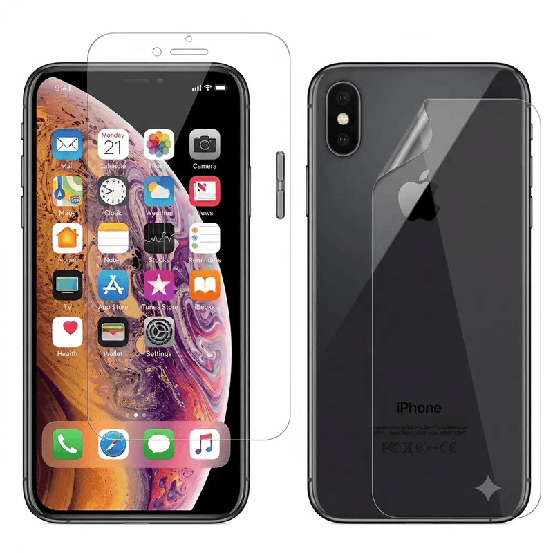 9eight5 Screen protector Hydrogel Screen Protector for iPhone XS MAX (Screen & Back) Hydrogel Screen Protector For iPhone XS Max