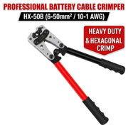salelink.co.nz Unbranded 6 - 50 mm2 Anderson Plug Crimp Crimping Tool Battery Cable Lug Hex Crimper Anderson Plug Crimping Tool 6 to 50 mm2 Hex Crimper