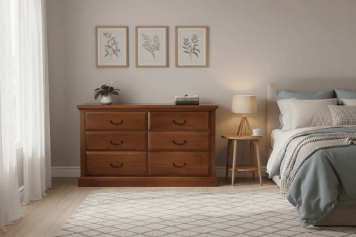 BroDeals Dressing Table Marina 6 Drawer Dressing Table | Lowboy Marina 6 Drawer Dressing Table | Lowboy