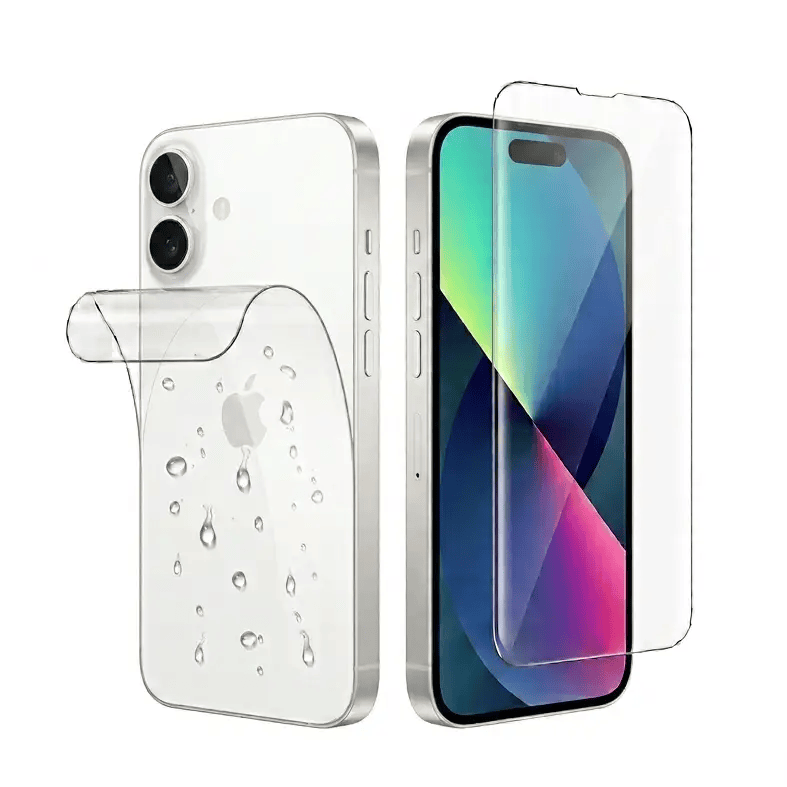 9eight5 Screen protector Hydrogel Screen Protector for iPhone 16 (Screen & Back) Hydrogel Screen Protector For iPhone 16 Full Coverage