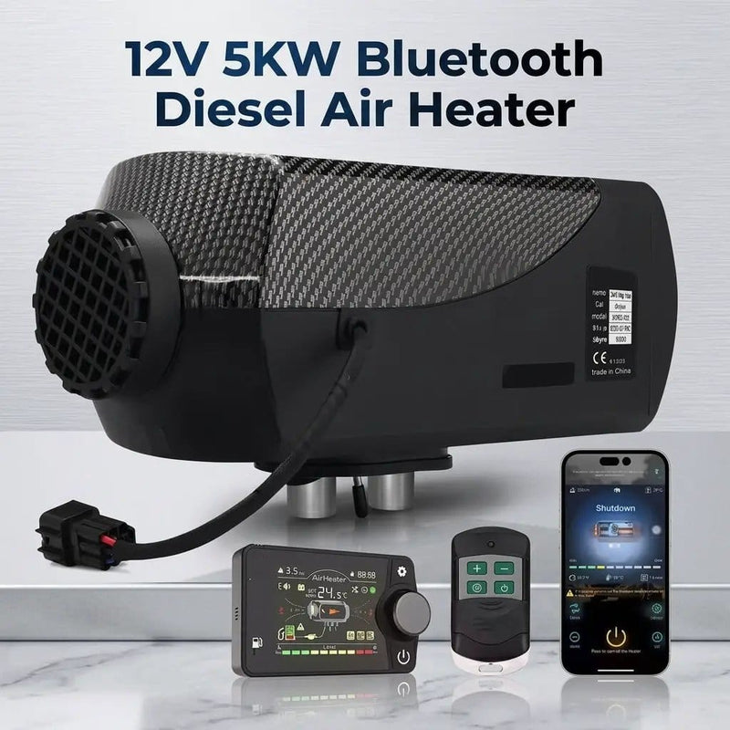salelink.co.nz Unbranded 12V 5KW Diesel Air Heater Bluetooth App 12V 5KW Diesel Air Heater Bluetooth App | Action Outdoors NZ