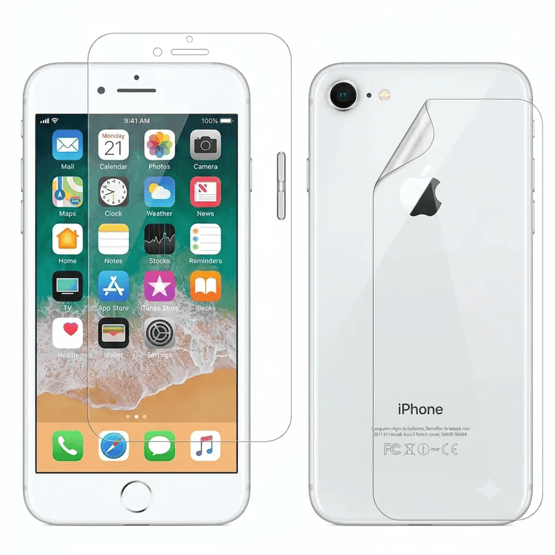 9eight5 Screen protector Hydrogel Screen Protector for iPhone 8 (Screen & Back) 9eight5 Hydrogel Screen Protector for iPhone 8 Front