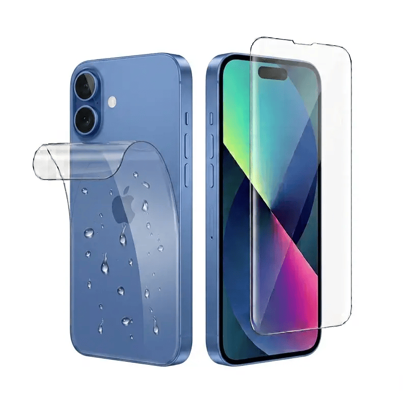 9eight5 Screen protector Hydrogel Screen Protector for iPhone 16 Plus (Screen & Back) Hydrogel Screen and Back Protector for iPhone 16 Plus