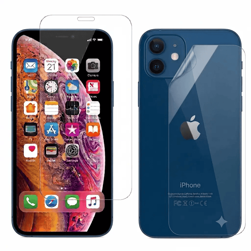 9eight5 Screen protector Hydrogel Screen Protector for iPhone 12 Mini (Screen & Back) Hydrogel Screen Protector For iPhone 12 Mini