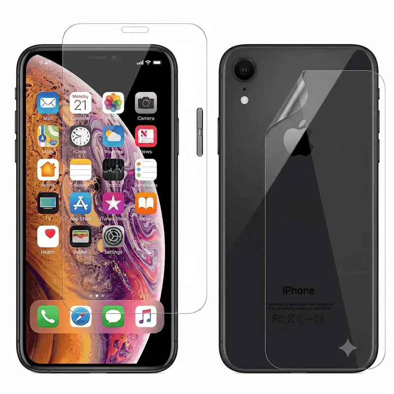 9eight5 Screen protector Hydrogel Screen Protector for iPhone XR (Screen & Back) Hydrogel Screen and Back Protector for iPhone XR