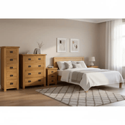 BroDeals Bedroom Furniture Sets Oak Bedroom Suite - Set of 4 Oak Bedroom Suite - Set of 4