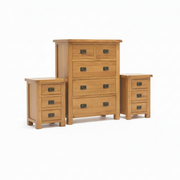 Oak Bedroom Suite - Set of 3 by BroDeals
