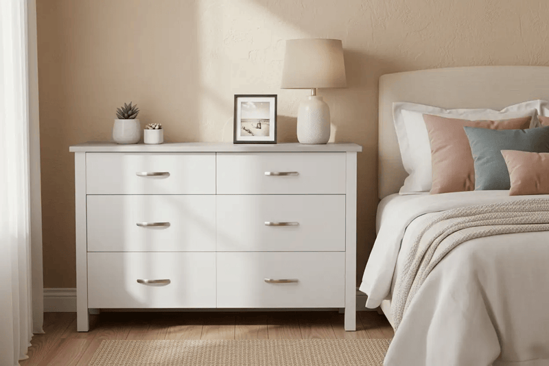 BroDeals Dressing Table Patty 6 Drawer Dressing Table | Lowboy Patty 6 Drawer Dressing Table | Lowboy