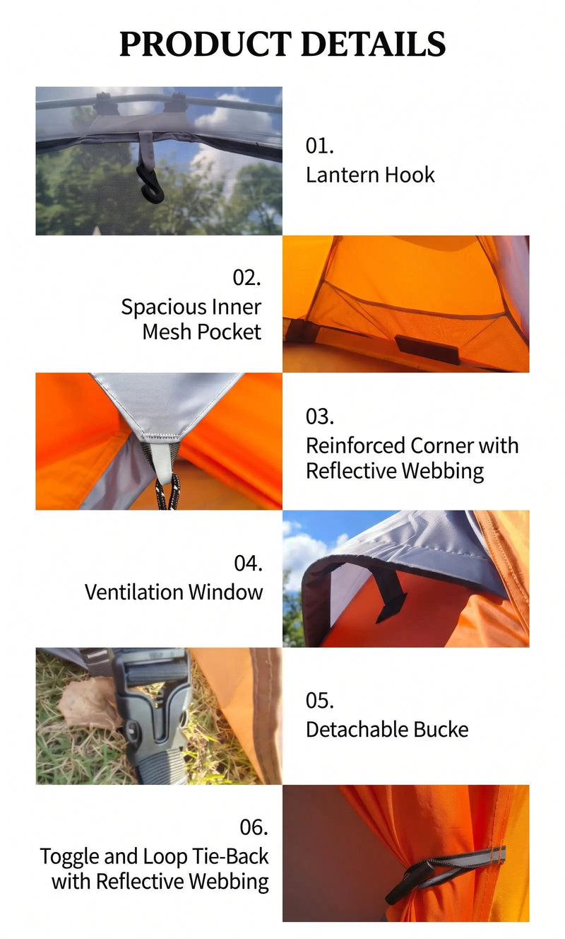 ECOTREK Camping Tents ECOTREK Lightweight 1-Person Hiking & Tramping Tent  KM3171 ECOTREK Lightweight 1-Person Hiking & Tramping Tent  KM3171