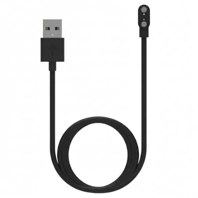 USB to Magnetic Charging Pad Charger Cable for Motorola SmartWatch – (Moto Watch 40 / 70 / 120 / Watch Fit) (Black) 1m by That Watch Shop