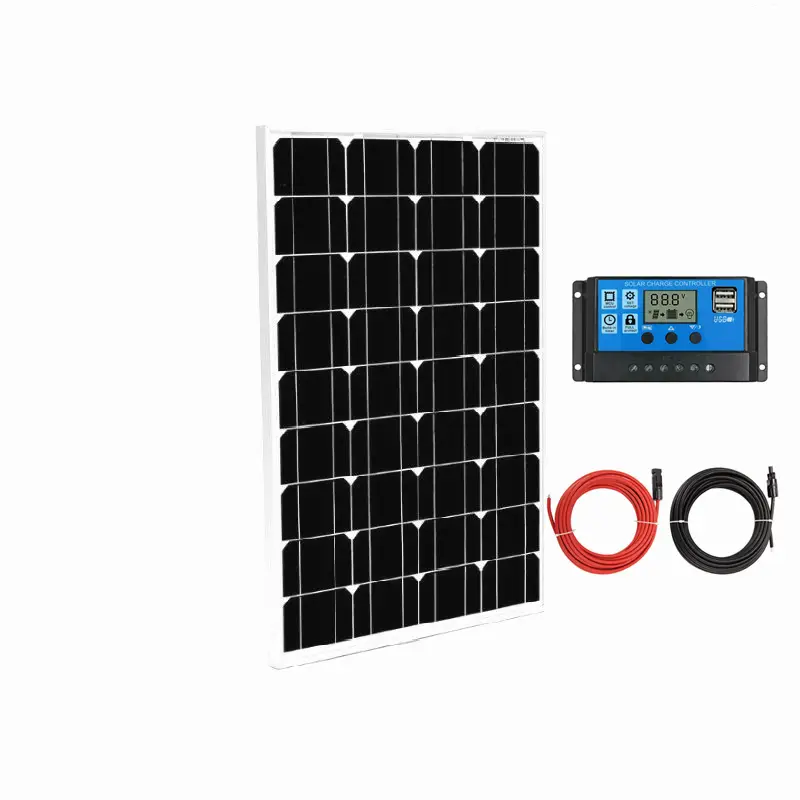 Solar Panel 130W + 30A CONTROLLER+10M Extension Cable by salelink.co.nz
