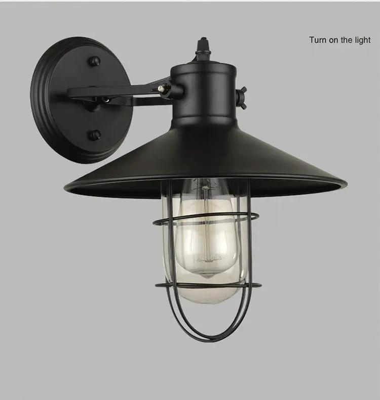 Indoor Wall Lamp Vintage Lighting Kitchen Light Black Wall Sconce by salelink.co.nz