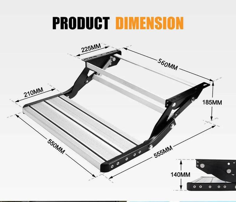 Caravan Step Aluminium Pull Out Folding Caravan Step Camper Trailer Motorhome RV by salelink.co.nz