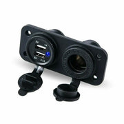 12V Car Cigarette Lighter Socket 2.1A Dual USB Charger Power Outlet by salelink.co.nz