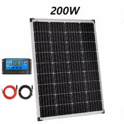 Solar Panel 200W + 30A CONTROLLER + 10m Cable by salelink.co.nz