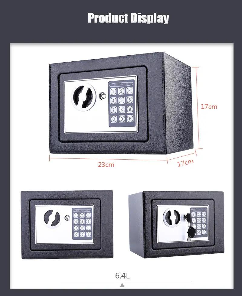 Electronic Safe Security Box 6.4L by salelink.co.nz