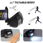 LED Head Torch Fishing Headlight Headlamp Motion Sensor by salelink.co.nz