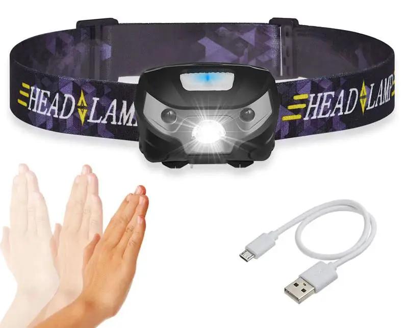 LED Head Torch Fishing Headlight Headlamp Motion Sensor by salelink.co.nz