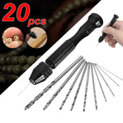 20pcs Mini Hand Drill Vise Twist Bits Pin Hand Precision Woodworking Set Rotary Tools by salelink.co.nz