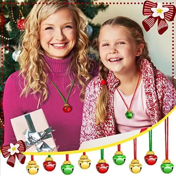 12Pcs Christmas Bell Necklaces by salelink.co.nz