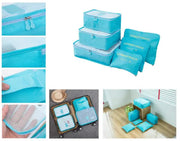 6Pcs Travel Storage Bag Set for Clothes Luggage Packing Cube Organizer Suitcase by dealonline.co.nz