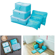 6Pcs Travel Storage Bag Set for Clothes Luggage Packing Cube Organizer Suitcase by dealonline.co.nz